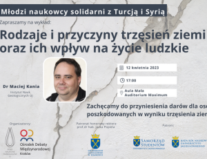 Cykl spotkań: Młodzi naukowcy solidarni z Turcją i Syrią